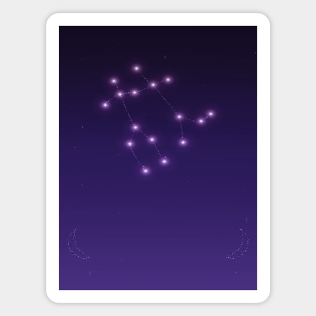 Gemini constellation Magnet by Ji_nani